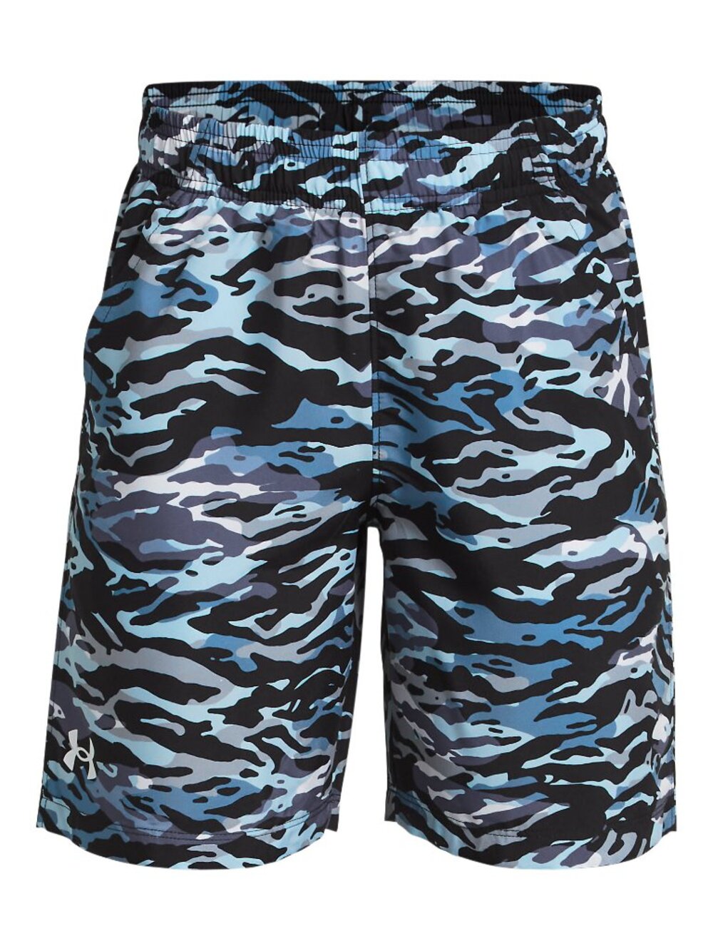 Under Armour Woven Lightweight Printed Shorts Boys L in Breaker Blue